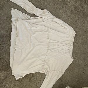 Urban outfitters long sleeve half button shirt